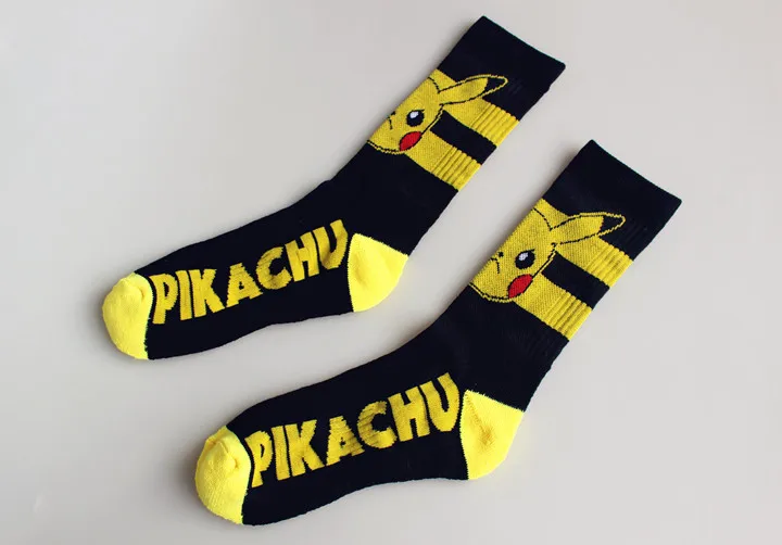 Японский Harajuku милый мультфильм носки с покемонами женские и мужские длинные Kawaii