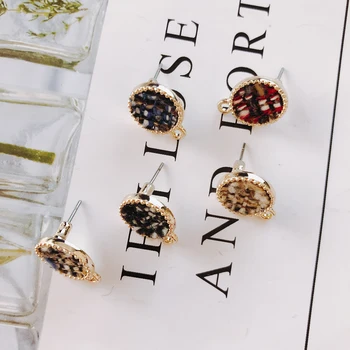 

Heart Wool Stuff Stud Earring Accessories Pendant Necklace Supplies for Jewelry Making Accessories Components 6pcs
