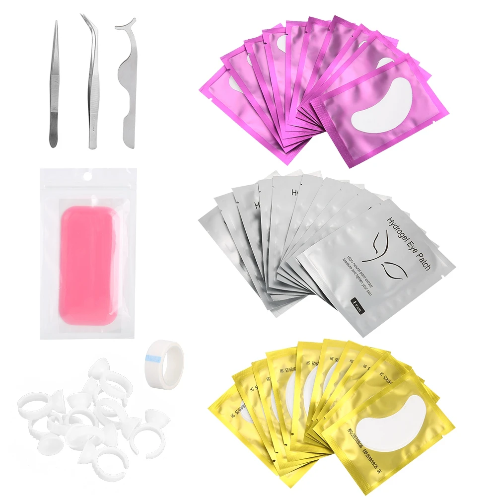 Professional Grafting Eyelash Set Eye Pads Tweezers Ring Cup Eyelash Extension Eyes Beauty Makeup Tool Kit 2 Professional Grafting Eyelash Set Eye Pads Tweezers Ring Cup Eyelash Extension Eyes Beauty Makeup Tool Kit 2