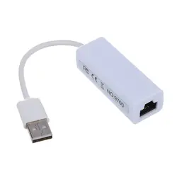 Ethernet 10/100 проводной сети USB адаптер к LAN RJ45 карты