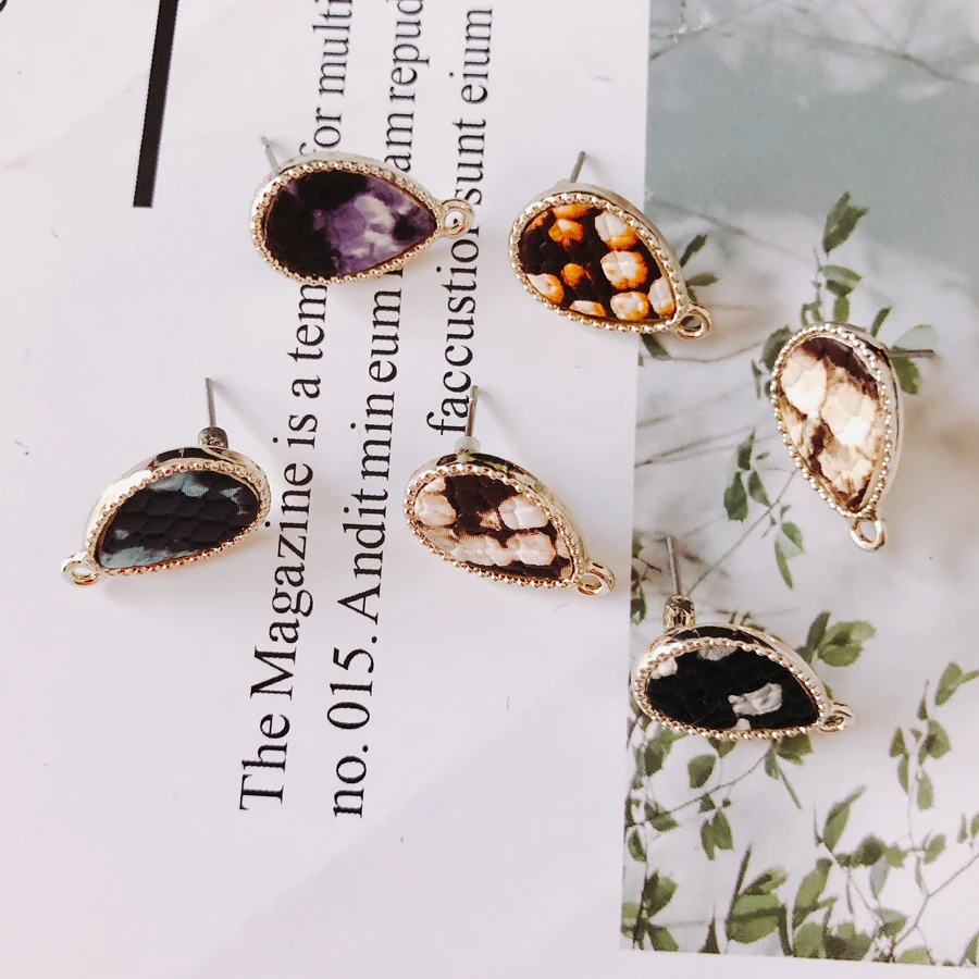 

Alloy Water drop shape Pendant Charms DIY Material Jewelry Earring Accessories