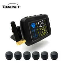 CARCHET U901RV паста кронштейн TPMS беспроводная система контроля давления в шинах безопасность вождения ЖК-дисплей 22* Датчик 24 В для грузовика