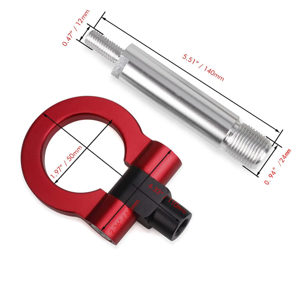 RASTP-جديد وصول Racing Screw الألومنيوم سحب هوك حلقة كيت لتويوتا/لكزس سليل/ياريس القديمة RS-TH008-6