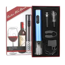 

Electric Wine Opener Set Vacuum Wine Stopper Pourer Foil Cutter Rotary foil knife For Bars Home Open Quickly Safely Elegant life