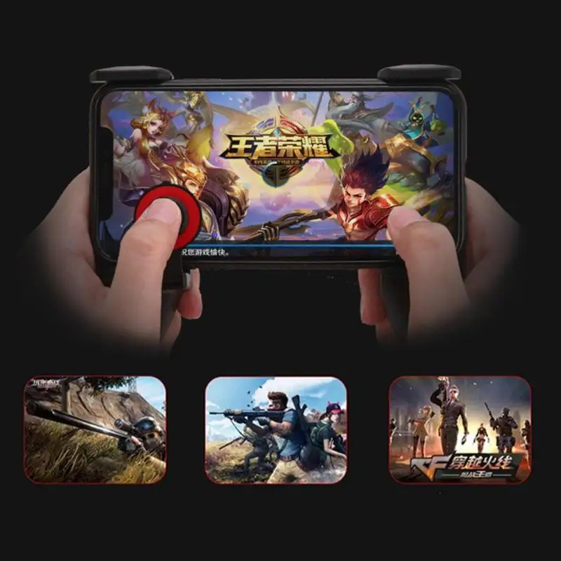 3 in 1 Mobile Phone Gaming Trigger Fire Button Handle for PUBG Controller