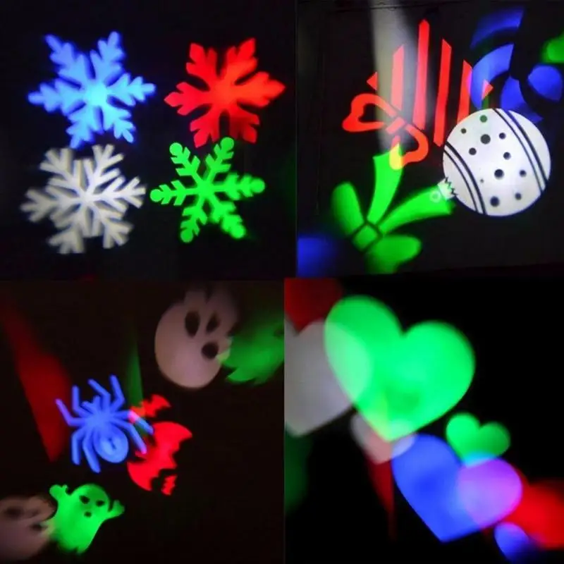 ЕС Рождественская Снежинка лазерный проектор светильник Открытый Светодиодный Водонепроницаемый диско этапа светильник s домашний сад Star светильник влияние