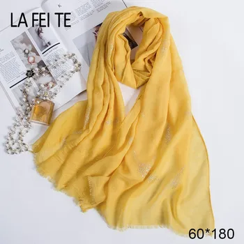 

Spring Women Scarf Silk Muslin Shawls Leaf Print Stoles Female Chiffon Crinkle Hijab Shawls Lady Shawl Winter Bali Yarn Scarf