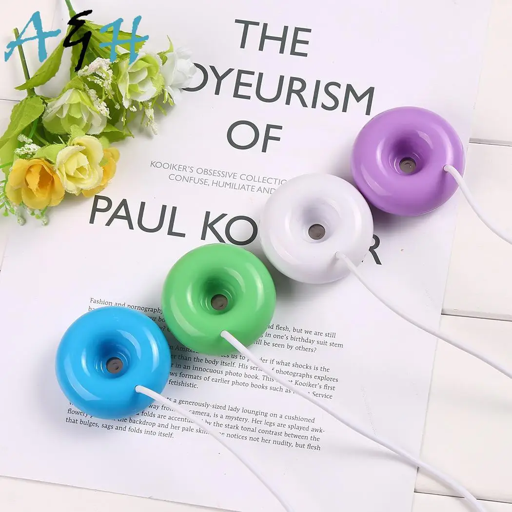 

Homdox USB Office Desktop Donut Humidifier Steam Diffuser Mini Portable Humidifier Portable Creative Air Purifier