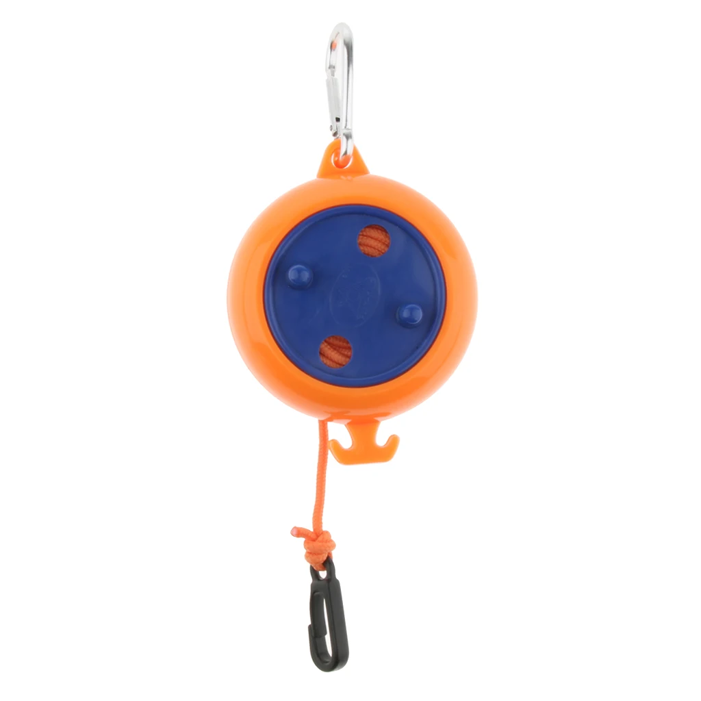 

Plastic Lightweight Windproof Clothesline Outdoor Travel Retractable Rope Washing Line 8m Orange with Hanging Buckle