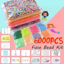 24 цвета, 6000 шт., Perlen, волшебные шарики-распылители воды, детские 3D пазлы, набор игрушек, Развивающие детские игрушки