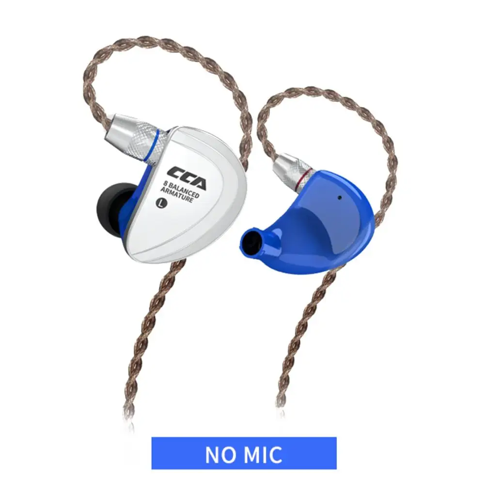 CCA C16 8BA Drive Units In Ear Earphone 8 Balanced Armature HIFI Monitoring Headset With Detachable Detach 2PIN Cable | Электроника