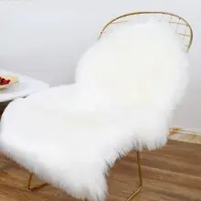Современный простой плюшевый коврик для спальни прикроватная подушка для гостиной чайный коврик для стола имитация шерсти украшение окна