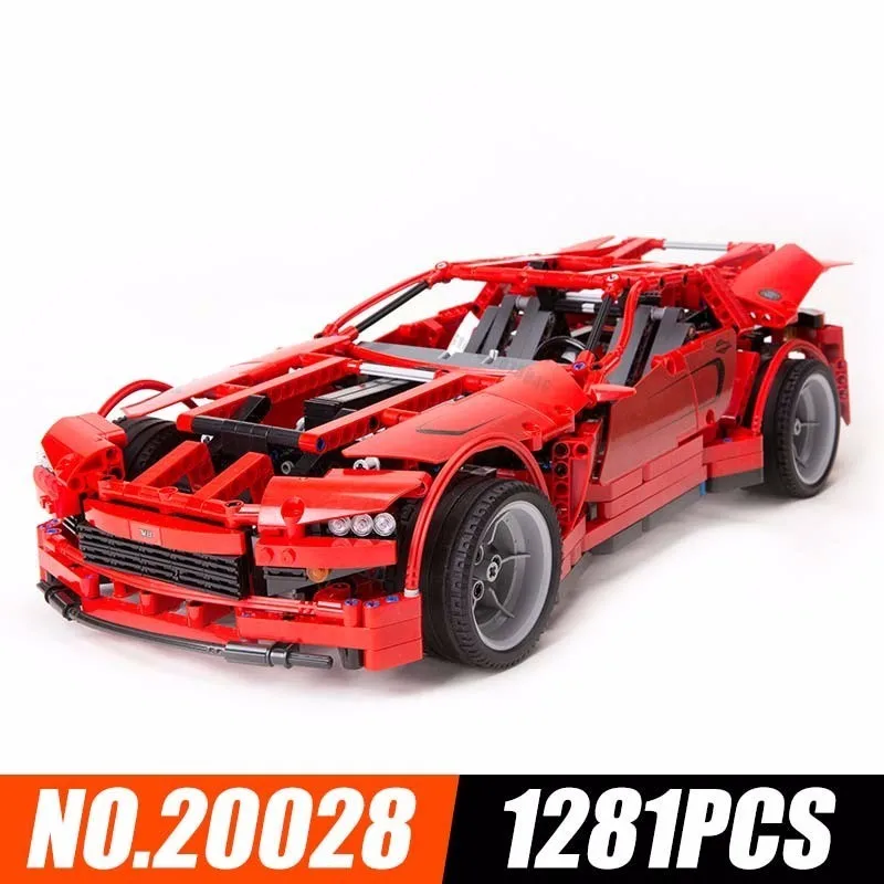 

Lepin 20028 And Technology Series Sports Car Assembling Spelling Insert Alpinia Building Blocks Plastic Children Toys 1281pcs