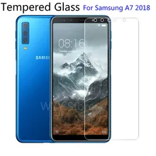 Закаленное стекло 9H для Samsung Galaxy A7 2018, защитная пленка для экрана Samsung Galaxy A7 2018 2.5d, защитное стекло