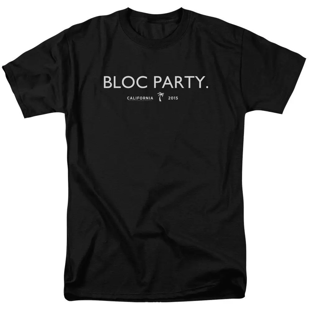 

Authentic Bloc Party California 2015 Rock Band T-shirt S M L X 2X 3X 4X 5X top Short-Sleeve Casual O-Neck T Shirts