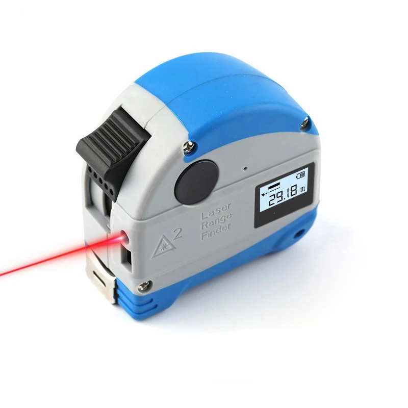 

30M Laser Rangefinder + 5M Anti-fall Steel Tape Metric and Inch Tape measure High Precision Distance Meter New