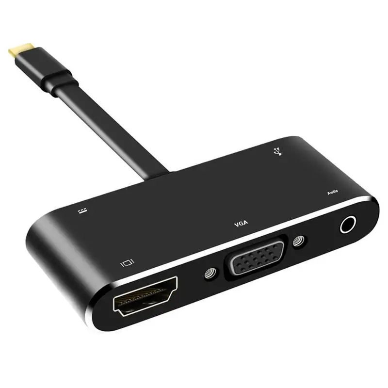 THV403 TYPE-C к HDMI + VGA + аудио + USB3.0 + PD 5-в-1 Кабель-адаптер