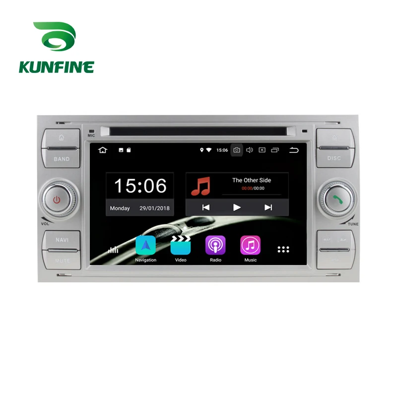 Sale Android 9.0 Core PX6 A72 Ram 4G Rom 64G Car DVD GPS Multimedia Player Car Stereo For Ford focus 2004-2008 Radio Headunit 4