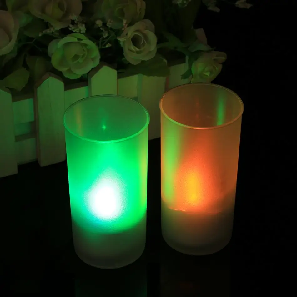 

LED Electronic Candle Light Weding Decoration Bougie Led Sound Sensor Control Tea Light Flicker Home Party Decoration Flameless