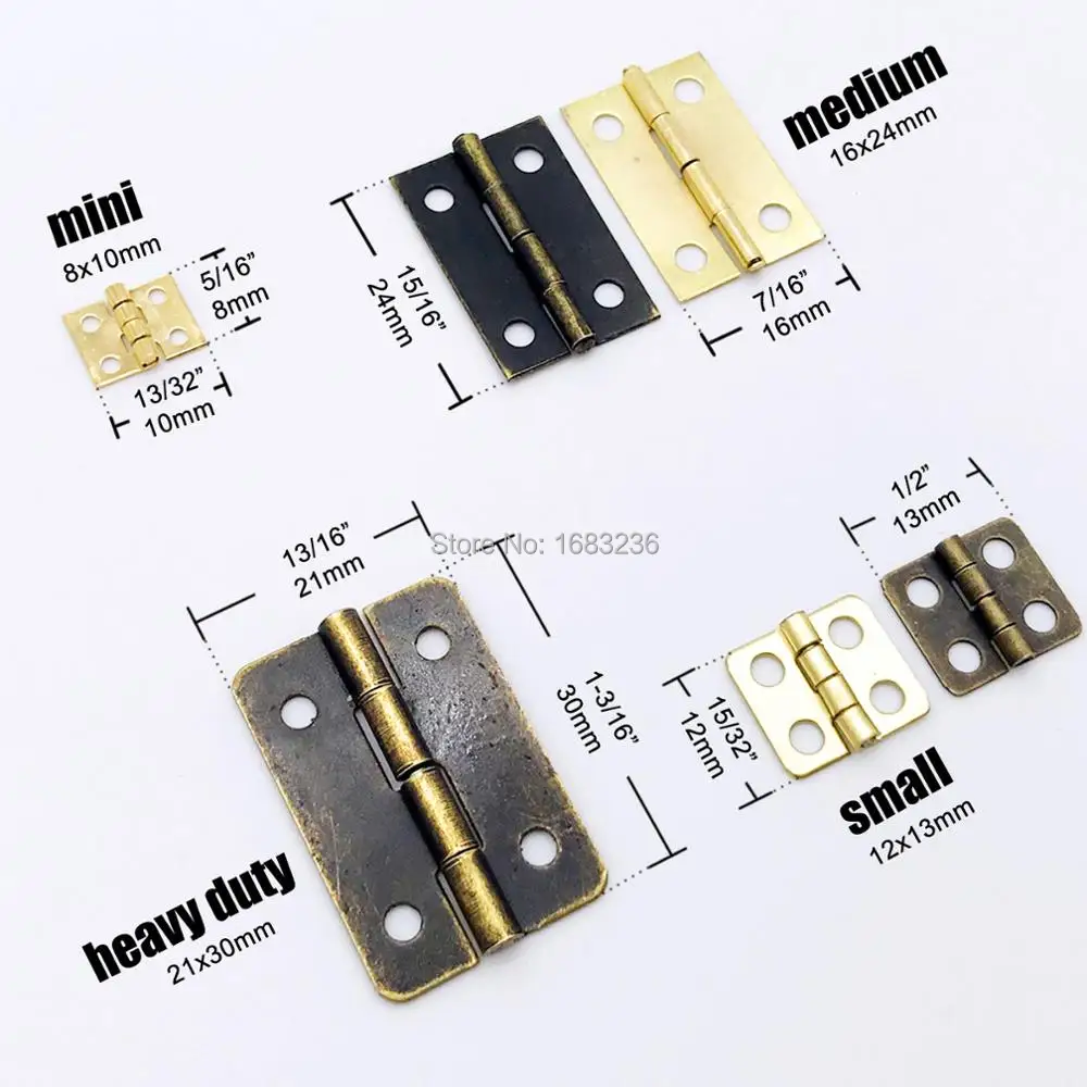 12 шт. деревянная мини шкатулка с винтами 4 размера|door hinges antique|door wholesaledoor skin |