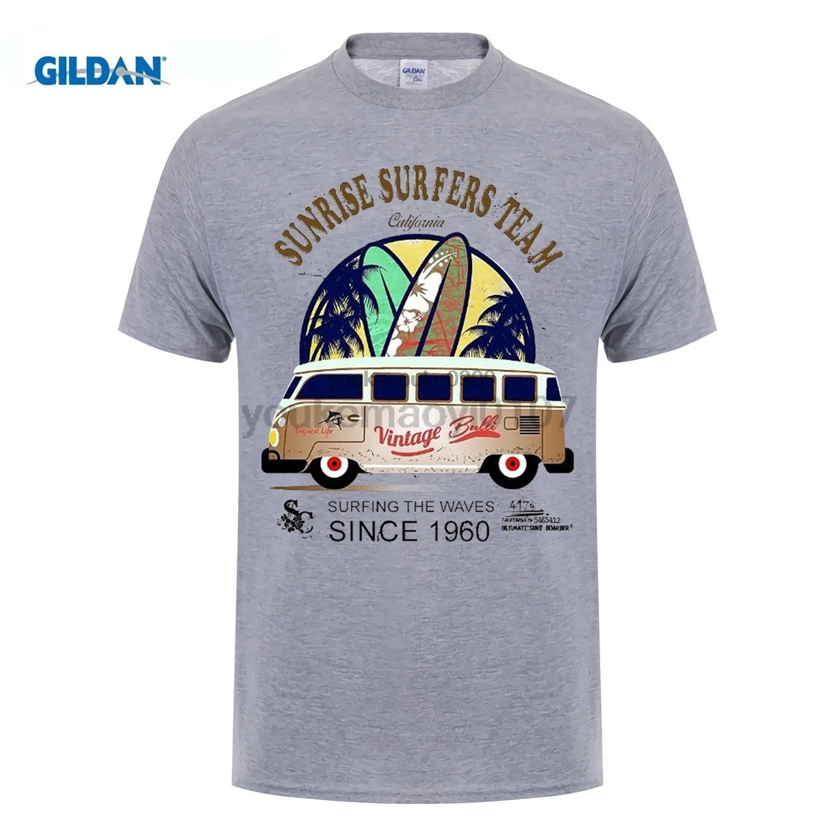 GILDAN 2017 новинка футболка с буквенным принтом крутая модная стильная Surfer Bus Surfings