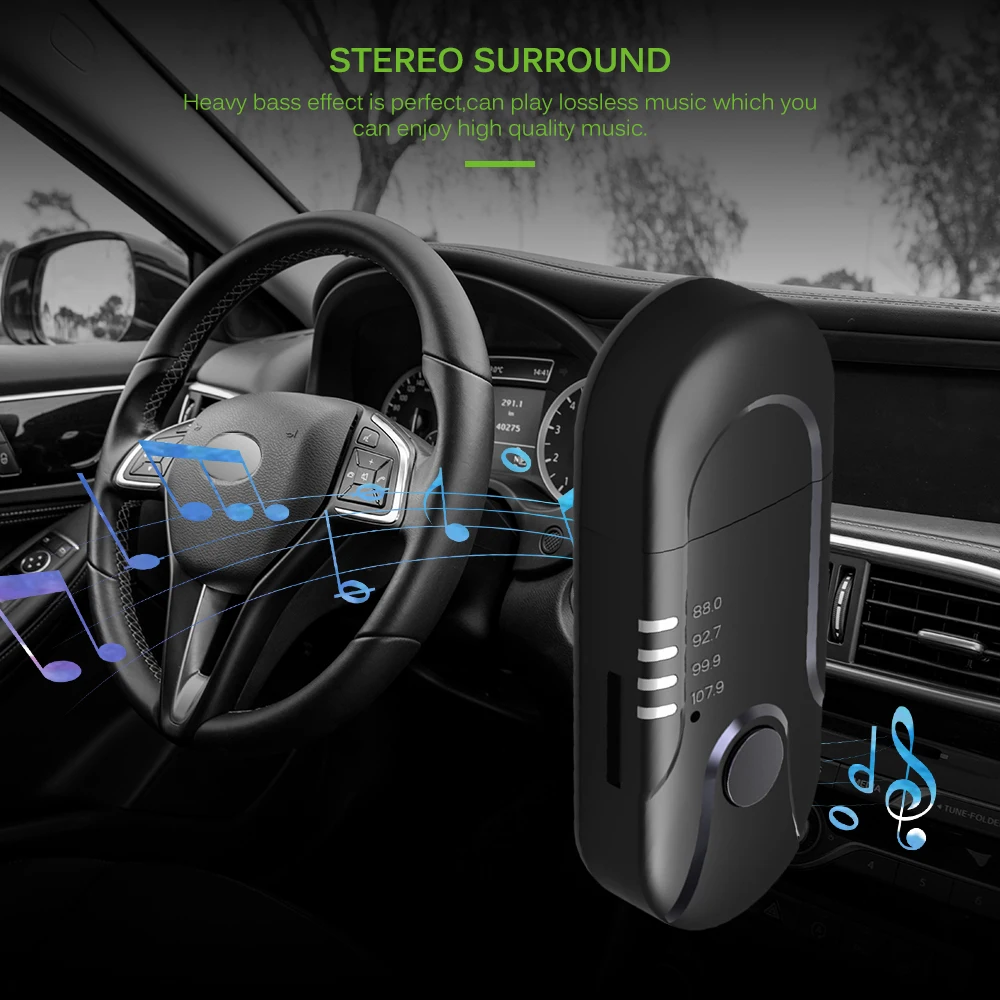 Bluetooth V4.1+ EDR Hands-free автомобильный комплект USB автомобильный bluetooth-приемник автомобильный стерео fm-радио поддержка навигации вещания