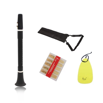 

Mini Bb B Flat Clarinet Clarionet with Cleaning Cloth Grease Reeds Carrying Bag Woodwind Instrument for Beginners