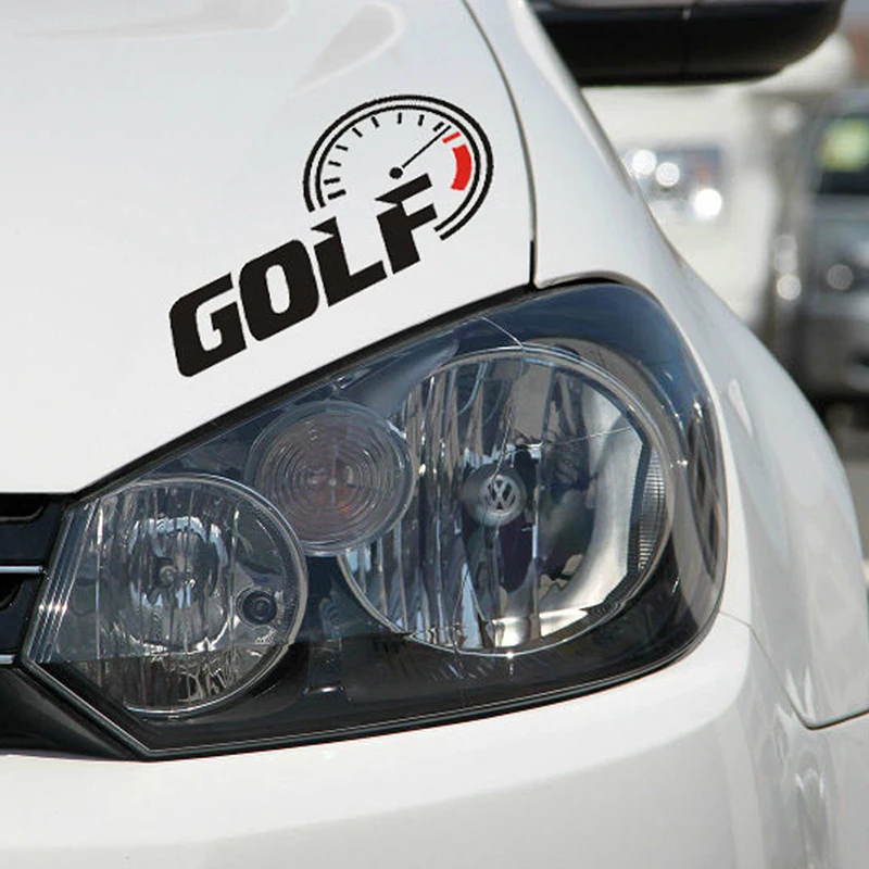 

14*7cm Car Sticker GOLF Sticker Reflective Vinyl Decal Personalized Car Styling for Volkswagen GOLF Black/Silver