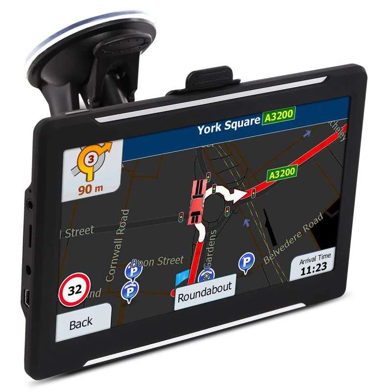 7 дюймов 256Mb 8G Hd емкостный экран портативная Gps Автомобильная навигационная