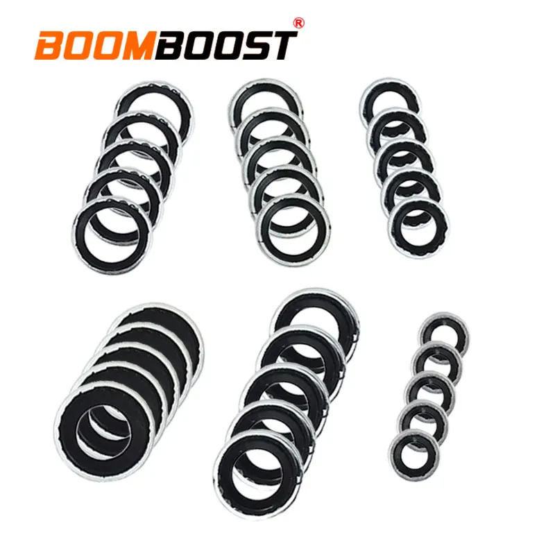 

A/C Compressor 30pcs O Ring Assortment Repair Tool Sealing Gasket Washer Set Air Conditioner Pump Washer