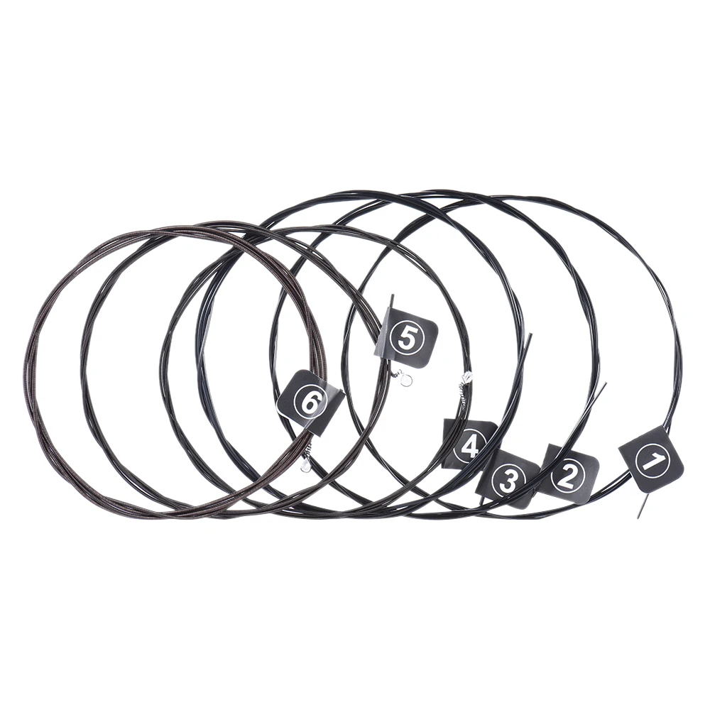 

Orphee NX35-C 6pcs Classical Guitar Strings Full Set Replacement (.028-.045) Nylon Core Color Steel Plated Hard Tension