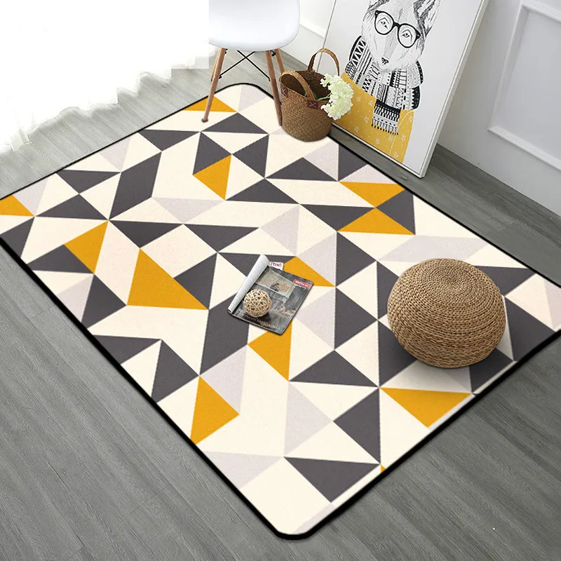 Скандинавские ковры геометрической формы для гостиной спальни кабинет прикроватный ковер современный декор витрина Прямоугольный Коврик домашнее одеяло для йоги коврик