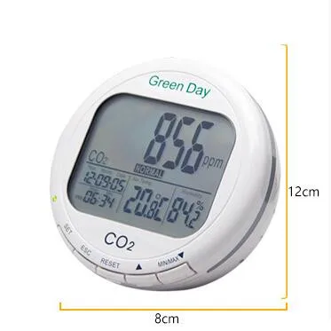 Настольный углеродный диоксид(CO2) монитор AZ-7788 зеленый день 0-9999 ppm AZ-7788