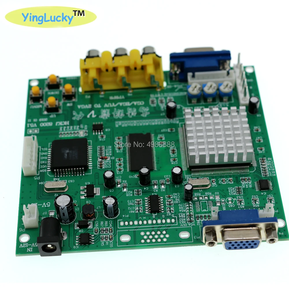 Yinglucky аркадные части аркадная игра RGB/CGA/EGA/YUV в двойной VGA HD видеоадаптер
