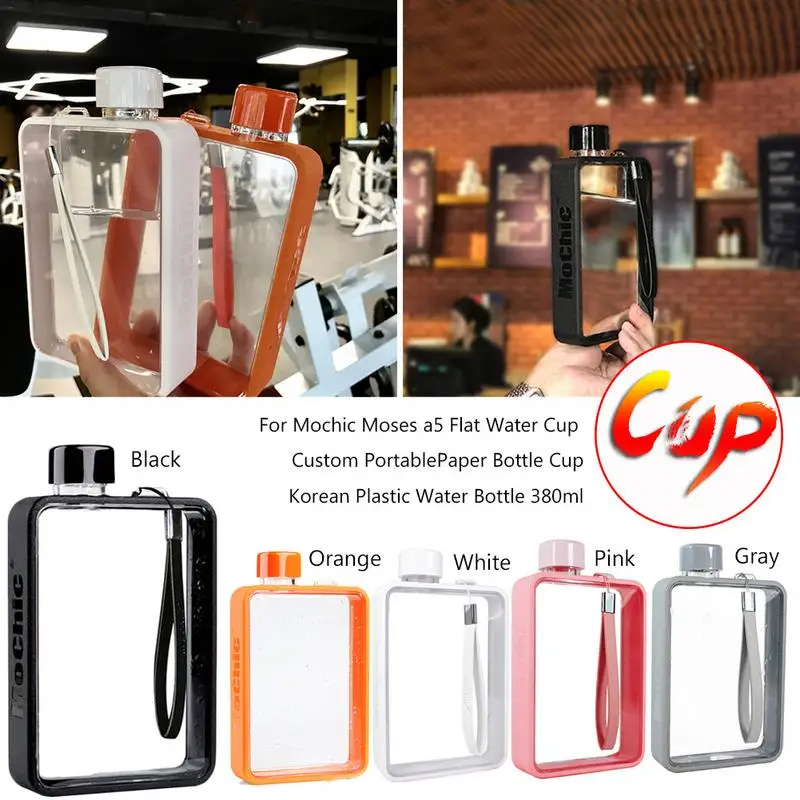 

For Mochic Moses Tritan Flat Wine Bottle Water Cup Custom Portable Wine Bottle Cup Birthday Gift For Dad Korean Water Bottle
