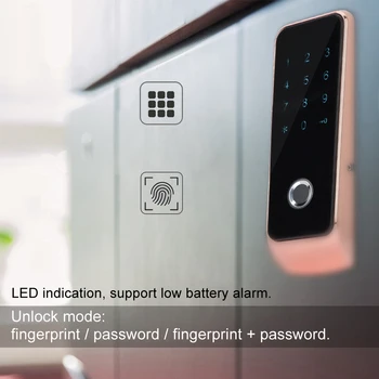 

Smart Digital Password Fingerprint Lock Wardrobe Cabinet Box Security Lock