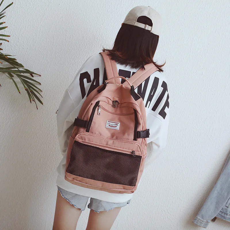 

2019 Female High Quality Canvas Travel Backpack Women Mochila Feminina Sac A Dos Back Pack School Bags For Teenage Girl Rucksack