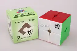 Dayan 2x2 куб 5,0 см черный/белый/Stickerless Cubo Magico скоростной куб головоломка Прямая доставка