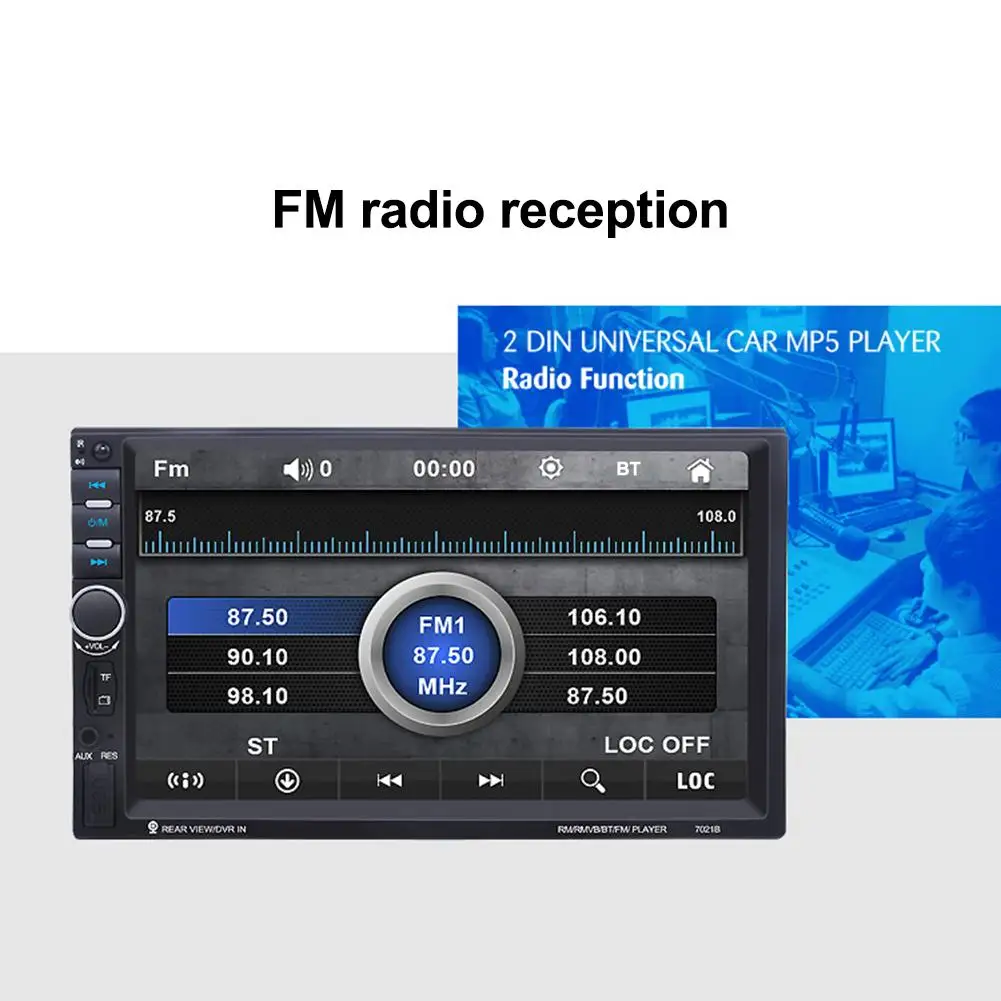 Авторадио 2 Din MP5 видеоплеер GPS навигация автомобильный Bluetooth стерео FM USB AUX радио