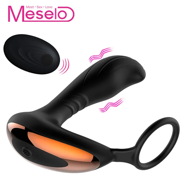 Vibrador Anal de remoto Control remoto de inalámbrico Meselo para hombres 7 modos anillo de pene Butt Plug pene Cockring juguetes sexuales para hombres masturbadores 3de760 Vibrador Anal de remoto Control remoto de inalámbrico Meselo para hombres 7 modos anillo de pene Butt Plug pene Cockring juguetes sexuales para hombres masturbadores 3de760