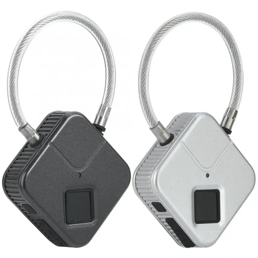 

Cerradura Inteligente Smart Lock Smart Fingerprint Lock Keyless Padlock Wire Rope Padlock USB Charging Fingerprint Lock