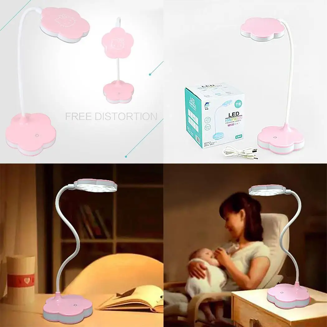 

Charging LED Table Lamp LED Eye Protection Bulbs 500mAh 26LED Learning 3.7V Lithium Battery Desk Light 2W DC5V