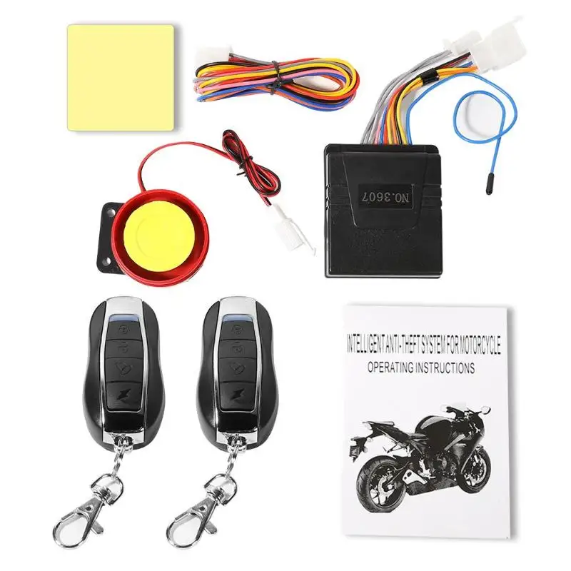 

Universal 12V Motorcycle Alarm System Anti-theft Security Remote Control Moto Bike Protection Waterproof Motorcycle Alarm System