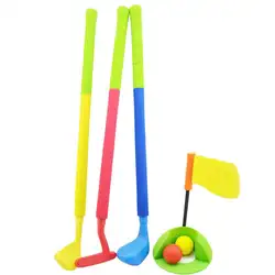 Новый пластиковый мини-набор для гольф-клуба игрушка для гольфа мяч для мальчиков Спортивный Гольф-клуб 2 мяча для гольфа для детей Детская