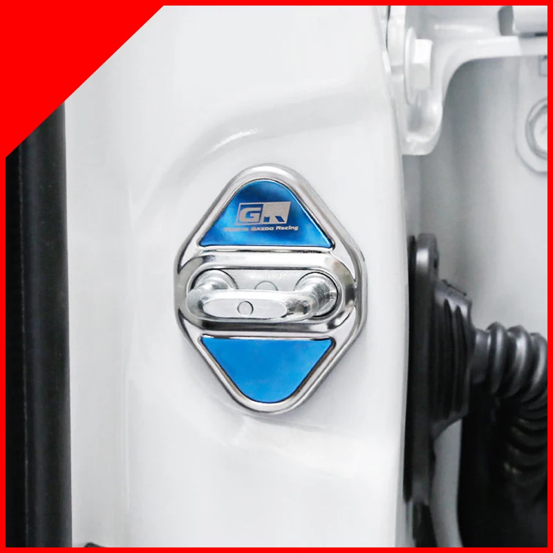 

4 PCs Car Styling Stainless Steel Interior Stickers For Toyota Camry XV70 2017 2018 Door Lock Cover Lockstitch Accessories