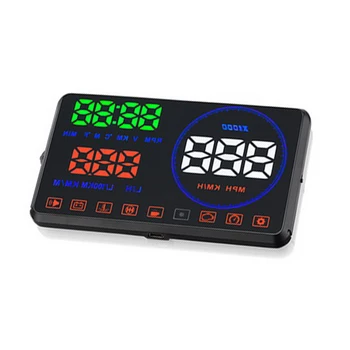 

With OBD2 and EUOBD M9 Car head up display 5.5 inch HD Windscreen Projector Overspeed alarmDistance measurement HUD display