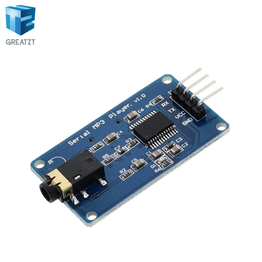 

GREATZT YX6300 YX5300 UART Control Serial Module MP3 Music Player Module For Arduino/AVR/ARM/PIC CF