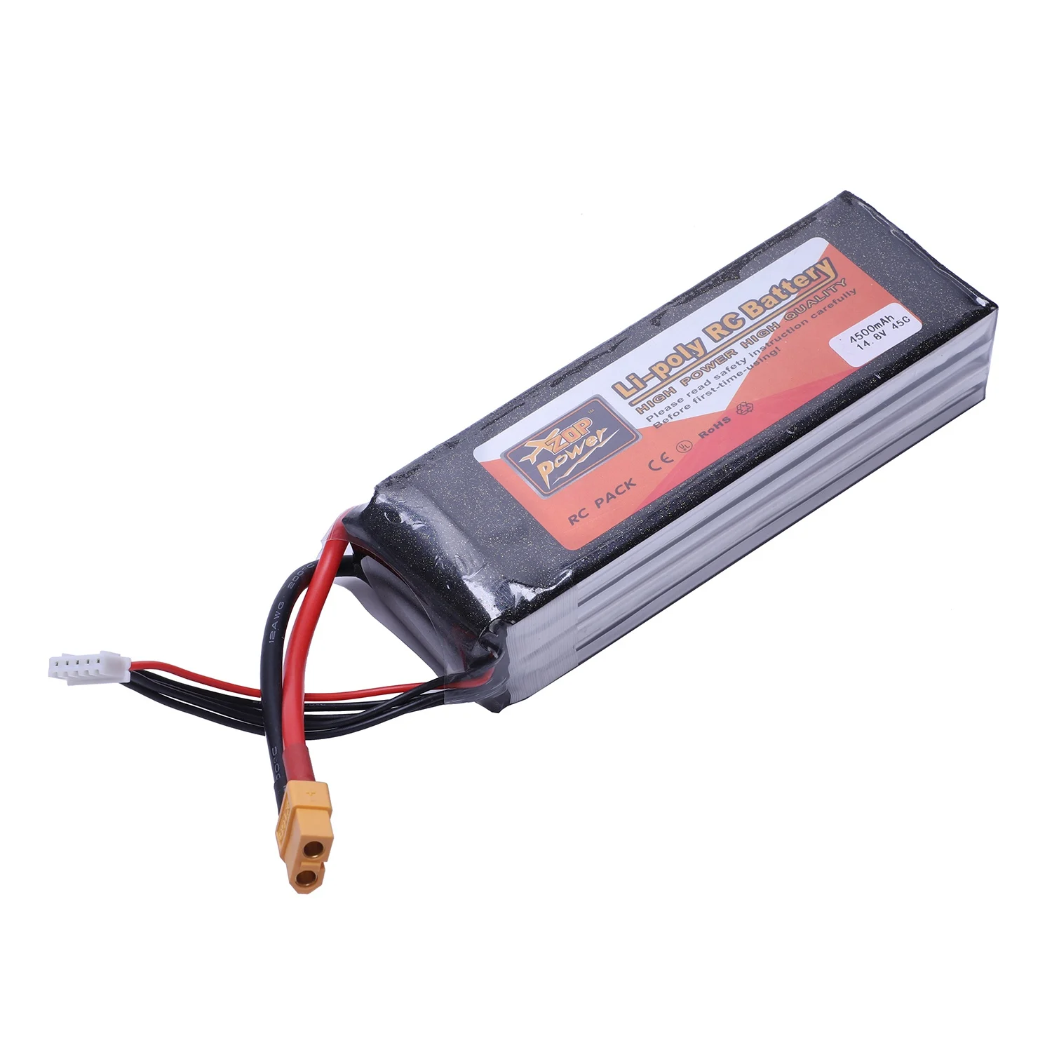 ZOP аккумуляторная Lipo батарея Zop мощность 14 8 в 4500 мАч 4S 45C Xt60 разъем для моделей Rc