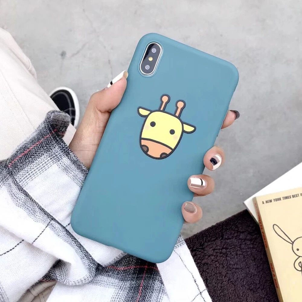 LOVECOM Cute Cartoon Case For iPhone XS Max XR XS 6 6S 7 8 Plus Full Body Giraffe Elephant Soft TPU Phone Back Cover Cases Gift LOVECOM Cute Cartoon Case For iPhone XS Max XR XS 6 6S 7 8 Plus Full Body Giraffe Elephant Soft TPU Phone Back Cover Cases Gift