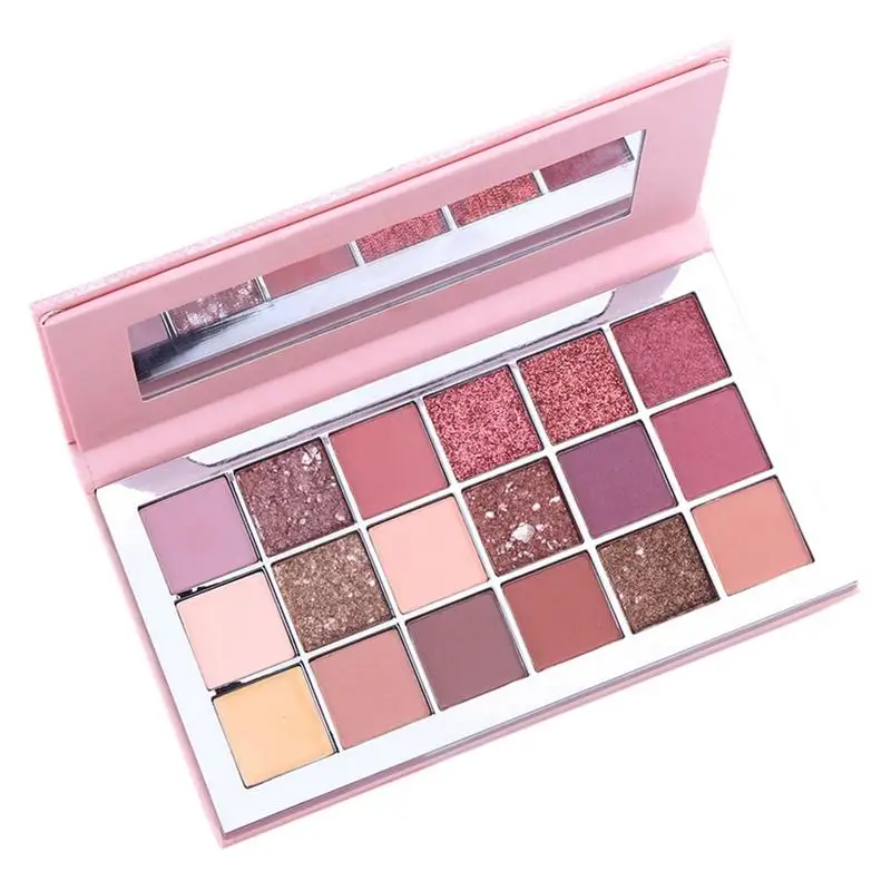 

18 Color Eye Shadow Palette Glitter Shimmer Multicolored Makeup Cosmetics Natural Waterproof Easy To Wear Dropshipping